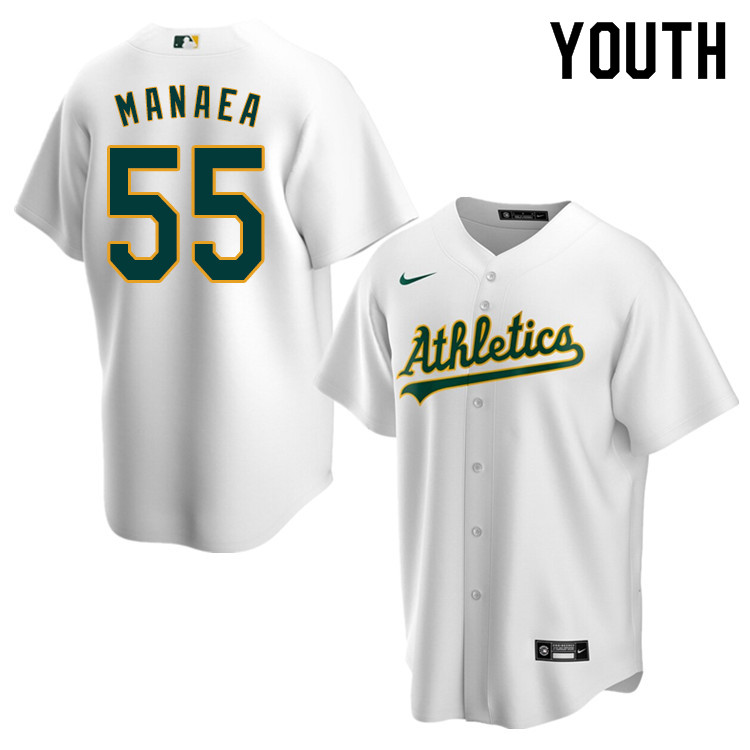 Nike Youth #55 Sean Manaea Oakland Athletics Baseball Jerseys Sale-White